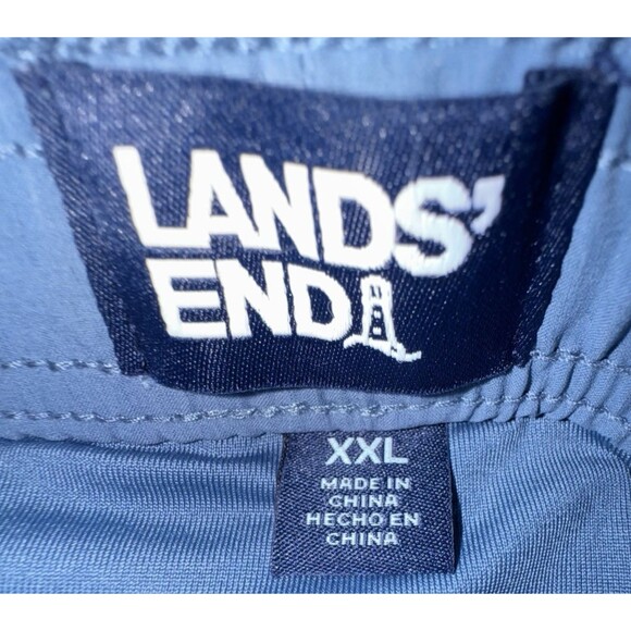 Lands End Mens Size XXL Blue Swim Board Shorts Trunks Pool Beach Aquatic New - Picture 4 of 5